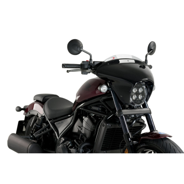 Puig Puig batwing sml sport screen | gloss black/light smoke | honda cmx 1100 rebel 2021>current